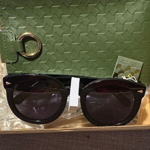 NWT Karen Walker Super Duper Strength Black Sunglasses
